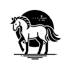 Obraz premium Celestial Horse Illustration