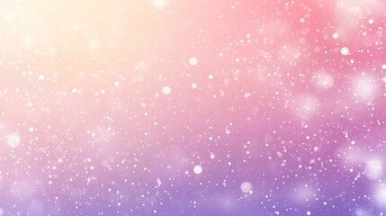 Obraz premium Pastel pink, purple, and yellow gradient background with bokeh effect and sparkles.