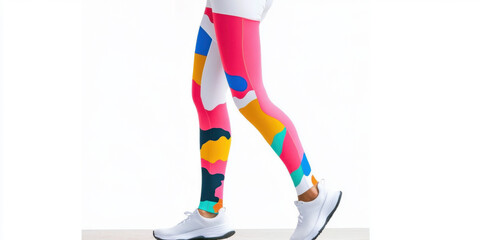 Obraz premium Discover our vibrant and colorful leggings designed for an active lifestyle that inspires you