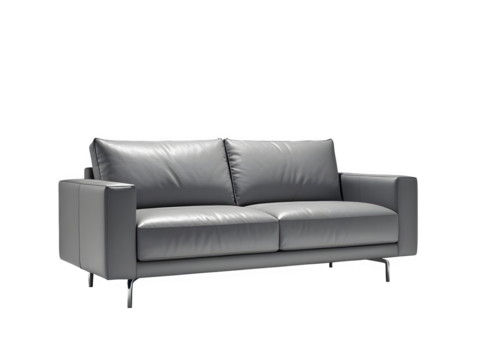 Modern sofa, isolated sofa. White background. Minimalist creative style concept