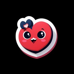 Fototapeta premium heart with a smile