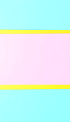 Obraz premium Abstract combination of yellow , orange, pink and blue solid color linear gradient background on the horizontal frame, Paper Cutout style, with white tones