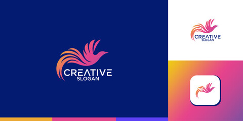 Eagle Bird Logo Vector Template. Business Logo Concept
