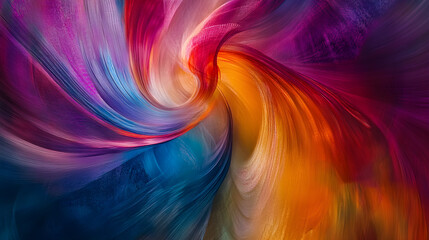 Dance of Colors: An Abstract Journey Through Vibrant Motion and Forms