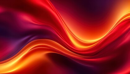 Fototapeta premium Colorful swirls of vibrant red, orange, and purple fabric create an abstract background design