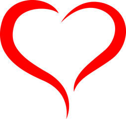line red Hearts love valentine wedding  shape symbol icon illustration design