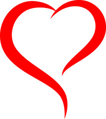 line red Hearts love valentine wedding  shape symbol icon illustration design