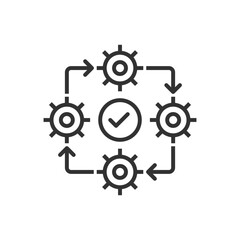 Processing Icon - Flowchart Icon - Update Icon