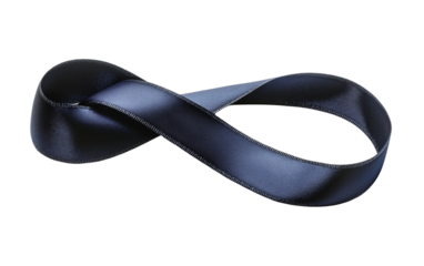A Thoughtfully Designed Ribbon Celebrating the Anniversary of a Meaningful Achievement Isolated on Transparent Background.