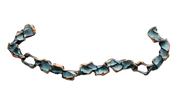 A Chain Fractured by Justice Signifying the End of Systemic Oppression Isolated on Transparent Background.