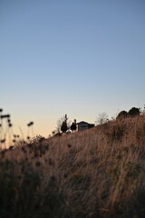 Obraz premium A small church on a hill in Epirus, Greece.