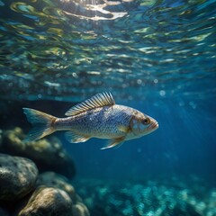 Fototapeta premium Celestial Bloom: Bioluminescent Forest at Midnight with AI-Guided Star Migration