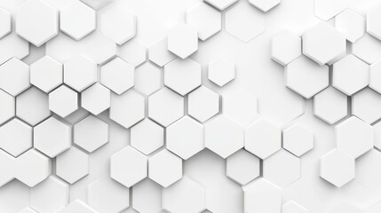 Naklejka premium Sleek hexagonal patterns create a modern, futuristic vibe, perfect for techinspired designs and elegant backgrounds.