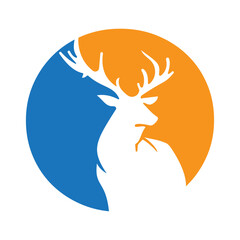 Initial Monogram Letter O Deer Logo Design Vector Template
