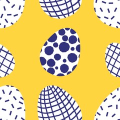 Easter seamless pattern with eggs for wallpaper and fabrics and textiles