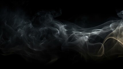 Obraz premium A captivating smoke texture on a dark background, perfect for creating depth and intrigue in any design.