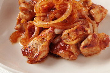 鶏肉のケチャップ炒め