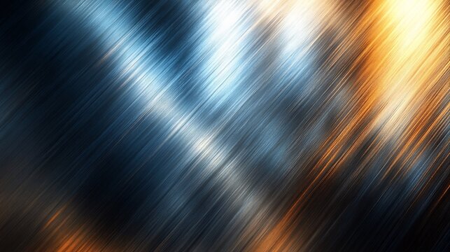 Textured metallic background brushed steel effects reflecting light dynamically ideal for corporate branding and industrial designs