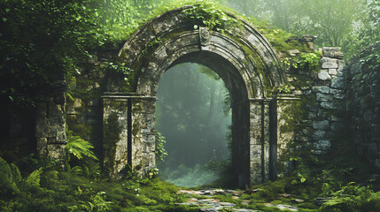 majestic stone archway