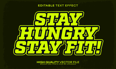 Fitness gym text effect, editable text effect and workout 3d font style bold shadow exercise poster design