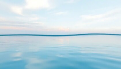 Serene Seascape Under a Pale Sky