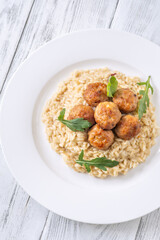Chicken Meatball Risotto