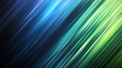 Abstract diagonal lines in shades of blue and green.