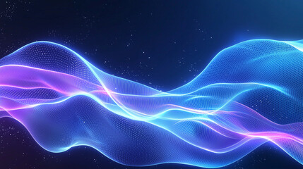 Obraz premium Futuristic Gradient Background with Blue and Purple Glow – Digital Abstract Backdrop