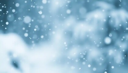 Fototapeta premium Abstract Winter Scene With Falling Snowflakes