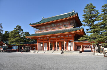 Obraz premium 平安神宮 応天門 京都市左京区