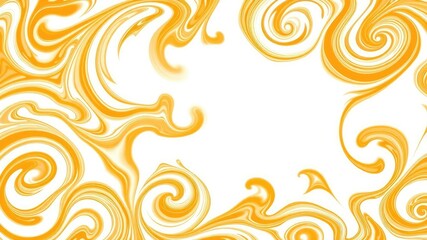 Fototapeta premium mesmerizing patterns of orange and white swirls, optical illusions, hypnotic designs, visual effects