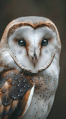 Stunningly Realistic and Detailed Sepia-tone Owl in Atmospheric Darkness