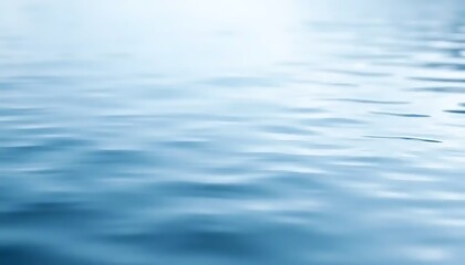 Gently Rippling Water Surface Abstract Blue Hues
