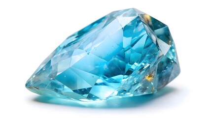 Blue gemstone, precious stone, jewel, light blue crystal