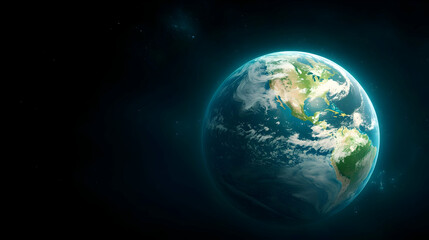 Earth, space, night, global, view, planet, background, environment, wallpaper