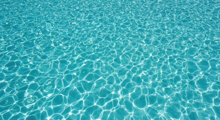 Obraz premium Abstract water pattern with sun glare, pool texture for summer background design, top view