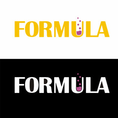 Creative Logo Design Featuring Chemistry Theme with Flask Motif in Typography