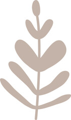 Obraz premium Handdrawn Folk Style Floral Branch