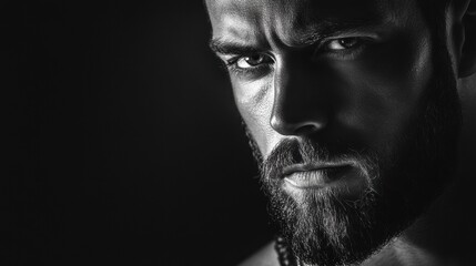 A man with a beard and mustache looking at the camera.