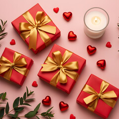 Valentine's Day Heart Gift Box with Decorations
발렌타인데이 하트 선물 상자와 장식