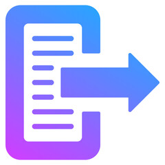 Obraz premium Logout Icon