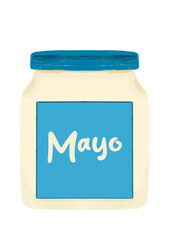 Bote mediano de mayonesa