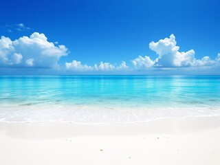 Obraz premium The sun, sand, and sea: paradise on earth. 