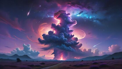 colorful cloud and sky