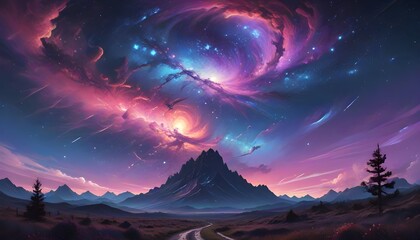 colorful sky background