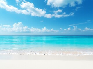 Fototapeta premium The sun, sand, and sea: paradise on earth. 