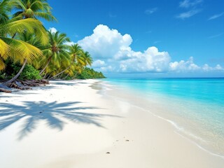 The sun, sand, and sea: paradise on earth.	
