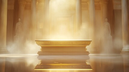As documented in the Bible, the golden altar, possessing spiritual relevance, was placed in the ancient temple. It was made of wood and encased in gold, residing within the Holy of Holies