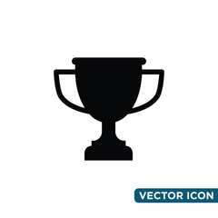Simple Trophy Icon Design Template 