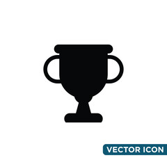 Simple Trophy Icon Design Template 